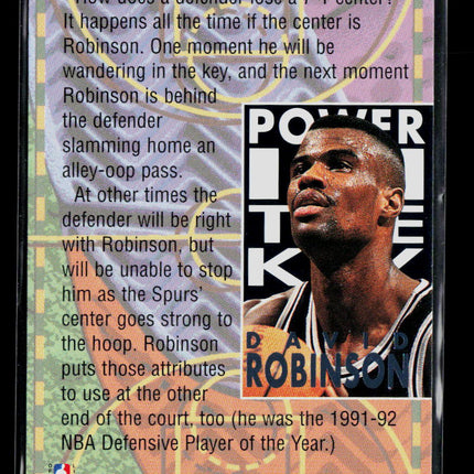 1995 Fleer Ultra Power in the Key David Robinson #8 of 10