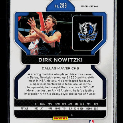 2021 Panini Prizm Dirk Nowitzki #289 Red Ice