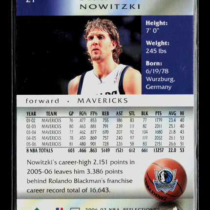2006 Upper Deck SP Reflections Dirk Nowitzki #21