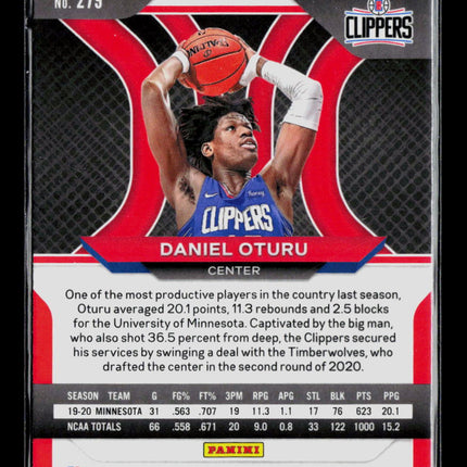 2021 Panini Prizm Daniel Oturu #279 RC