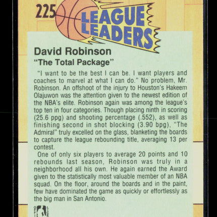 1991 Fleer David Robinson #225