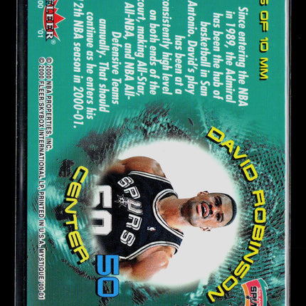 2000 Fleer Mystique Middle Men David Robinson #6 of 10 MM