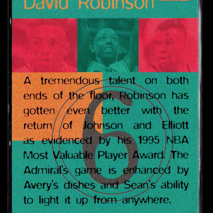1996 SkyBox Premium Triple Threats David Robinson #TT6