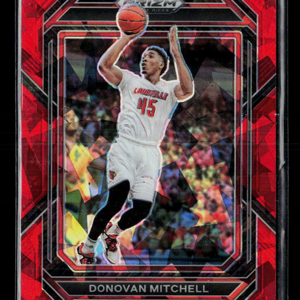 2023 Panini Prizm Draft Picks Donovan Mitchell #66 Red Ice