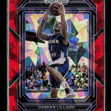 2023 Panini Prizm Draft Picks Damian Lillard #89 Red Ice