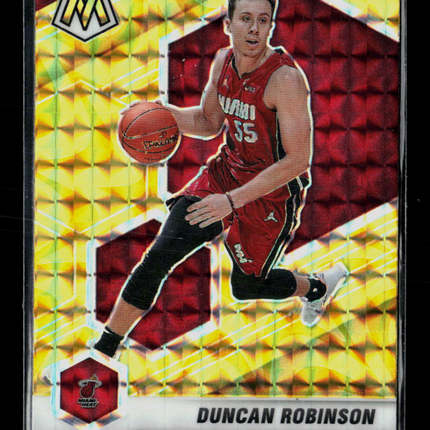 2021 Panini Mosaic Basketball Duncan Robinson #28 Yellow