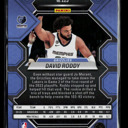 2023 Panini Mosaic Basketball David Roddy #223 RC