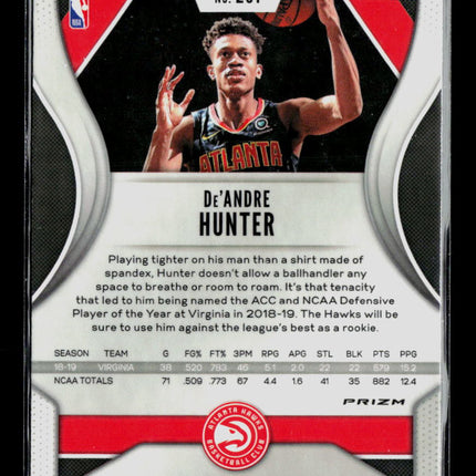 2019 Panini Prizm De'Andre Hunter #251 Red Ice RC