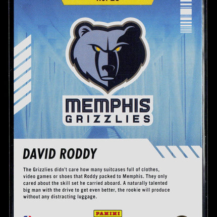 2022 Panini Hoops Arriving Now David Roddy #23
