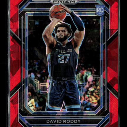 2023 Panini Prizm David Roddy #261 Red Ice RC