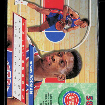 1992 Fleer Ultra Dennis Rodman #58