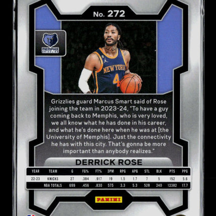 2023 Panini Prizm Derrick Rose #272 Red