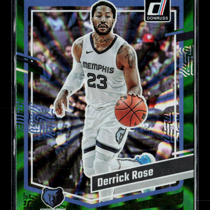 2023 Donruss Derrick Rose #75 Green Laser