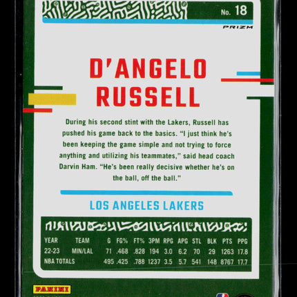 2024 Panini Donruss Optic D'Angelo Russell #18 Pink Hyper
