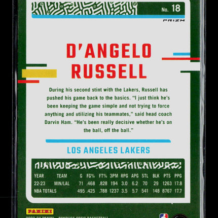 2024 Panini Donruss Optic D'Angelo Russell #18 Pink Hyper