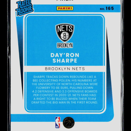 2022 Panini Donruss Optic Day'Ron Sharpe #165 Holo