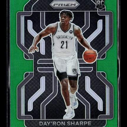2021 Panini Prizm Day'Ron Sharpe #281 Green RC
