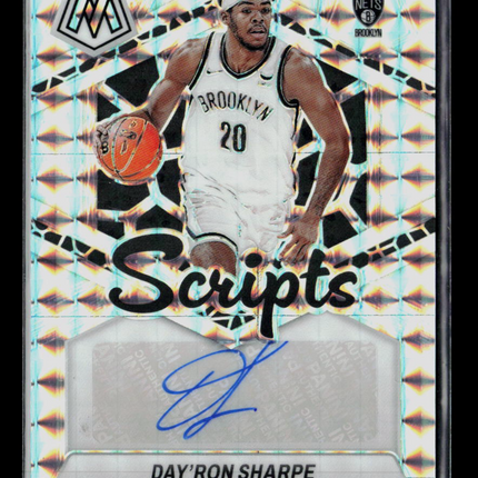 2024 Panini Mosaic Day'Ron Sharpe #MS-SHP Auto