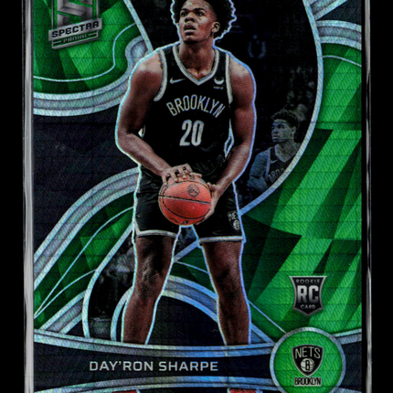 2022 Panini Spectra Day'Ron Sharpe #129 Green RC