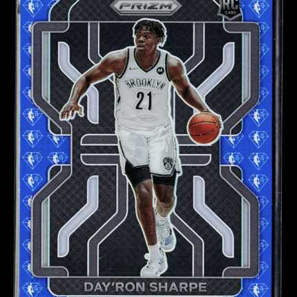 2021 Panini Prizm Day'Ron Sharpe #281 Blue 75th Anniversary RC