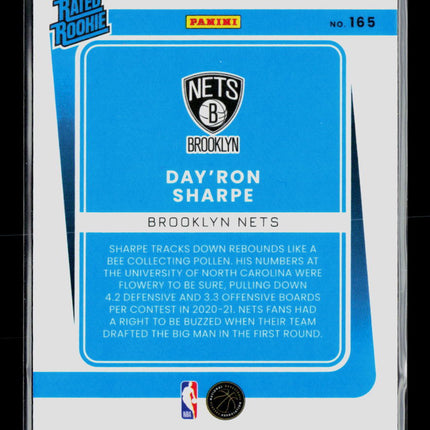 2022 Panini Donruss Optic Day'Ron Sharpe #165