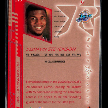 2000 Upper Deck DeShawn Stevenson #216