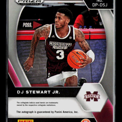 2021 Panini Prizm Draft Picks DJ Stewart Jr. #DP-DSJ RC Auto