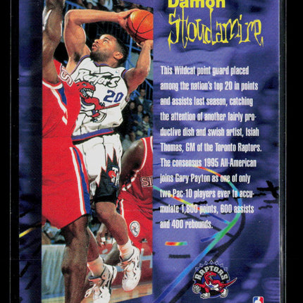 1996 Fleer Hot Packs Rookie Phenom Damon Stoudamire #8 of 10