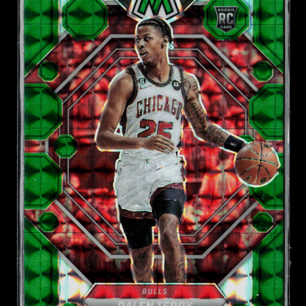 2023 Panini Mosaic Dalen Terry #209 Green RC