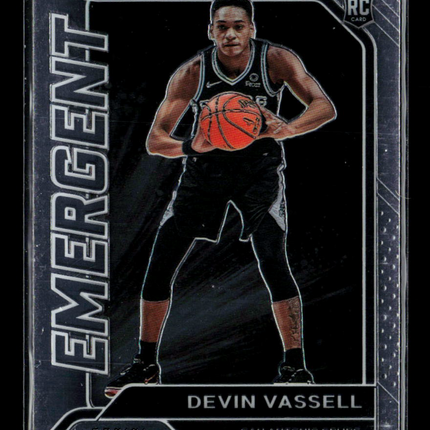 2021 Panini Prizm Emergent Devin Vassell #19 RC