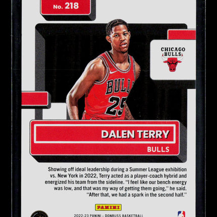 2022 Panini Donruss Dalen Terry #218 05/25
