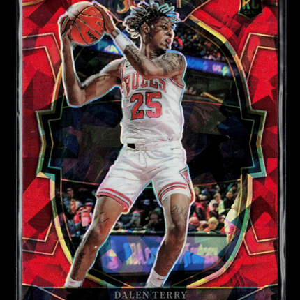 2023 Panini Select Dalen Terry #89 Red Cracked Ice RC