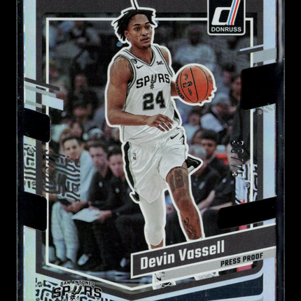 2023 Panini Donruss Devin Vassell #47 Press Proof 38/75