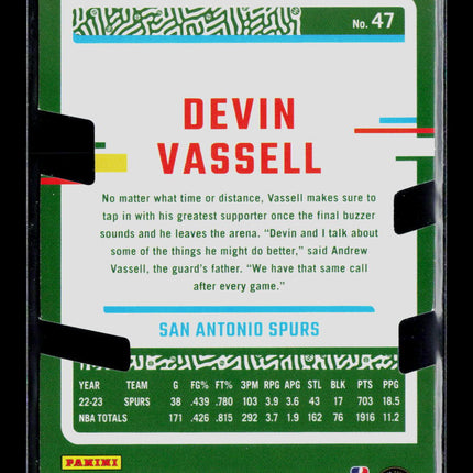 2023 Panini Donruss Devin Vassell #47 Press Proof 38/75