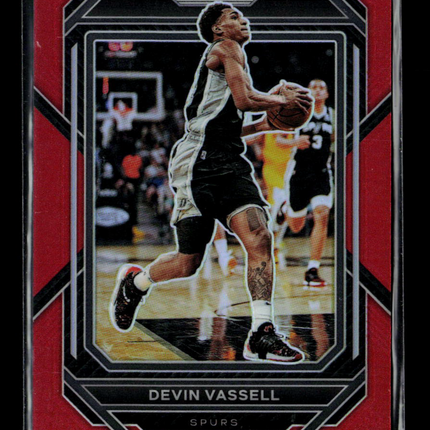 2023 Panini Prizm Basketball Devin Vassell #207 Red 195/299