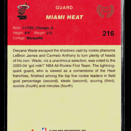 2004 Fleer Tradition Dwyane Wade #216