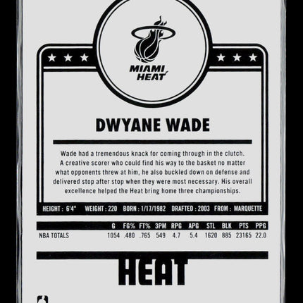 2023 Panini NBA Hoops Dwyane Wade #299