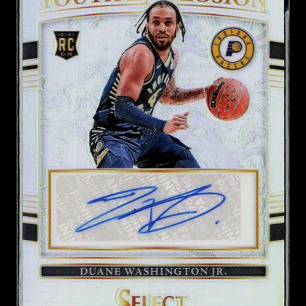 2022 Panini Select Youth Explosion Duane Washington Jr. #YE-DWJ RC Auto