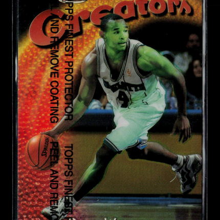 1996 Topps Finest Creators David Wesley #CR26 Refractor With Protective Coating