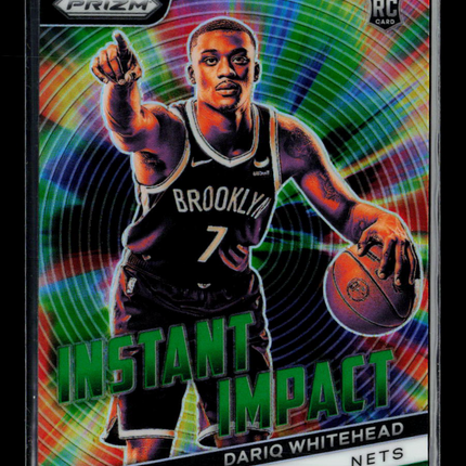 2023 Panini Prizm Basketball Dariq Whitehead #10 Instant Impact RC Green