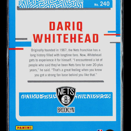 2023 Panini Donruss Dariq Whitehead #240