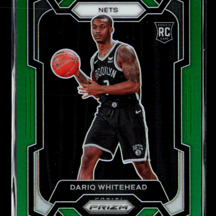 2023 Panini Prizm Dariq Whitehead #175 Green RC
