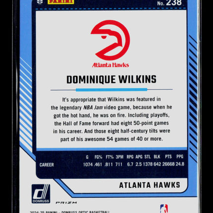 2025 Panini Donruss Optic Dominique Wilkins #238 Holo