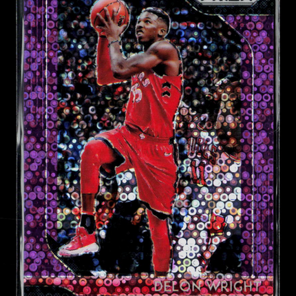 2018 Panini Prizm Delon Wright #113 Purple Disco 49/75