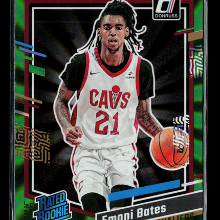 2023 Panini Donruss Emoni Bates #205 Green Laser