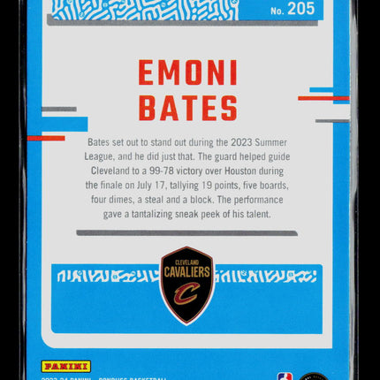 2023 Panini Donruss Emoni Bates #205 Green Laser