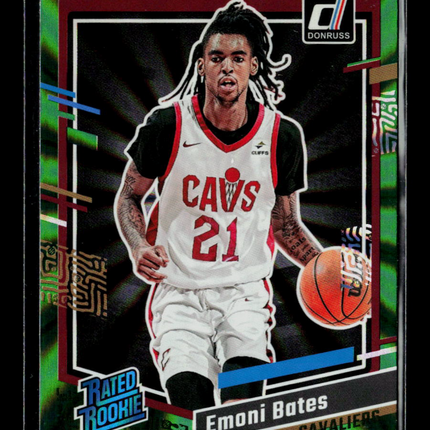 2023 Panini Donruss Emoni Bates #205 Green Laser