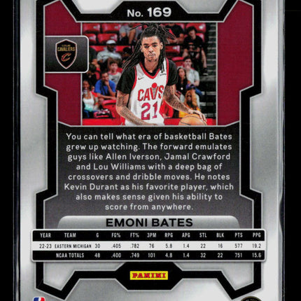 2023 Panini Prizm Emoni Bates #169 RC