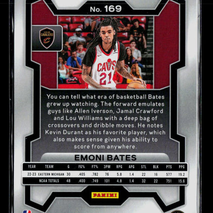 2023 Panini Prizm Emoni Bates #169