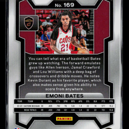 2023 Panini Prizm Emoni Bates #169 RC